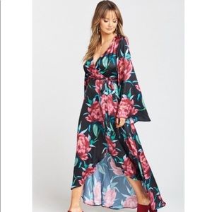Show Me Your Mumu floral Anita Wrap Dress